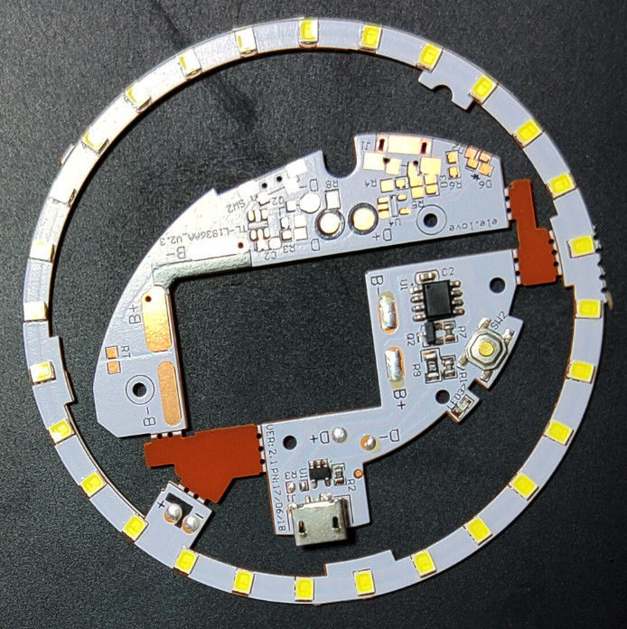 Sản xuất PCB linh hoạt một lớp cho đèn LED gương trang điểm nhỏ với đầu nối USB